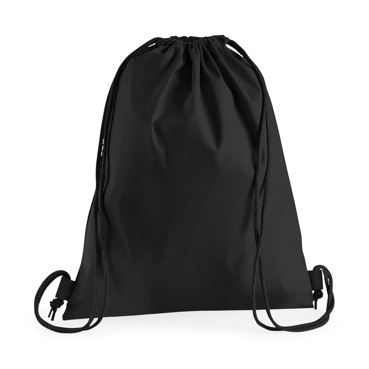 Sac de gym en coton premium W210 — Black