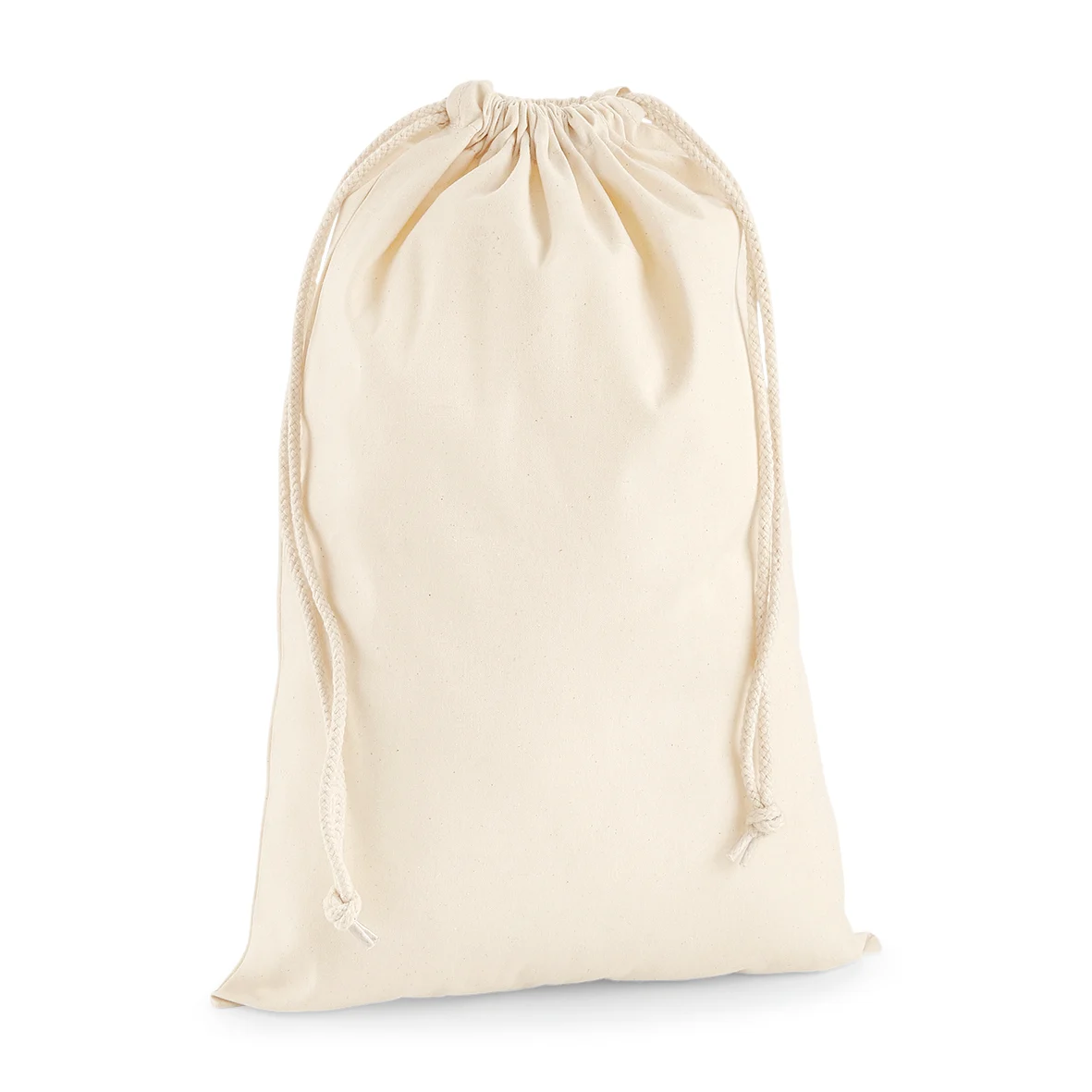 Sac cordelette en coton premium W216 — Natural