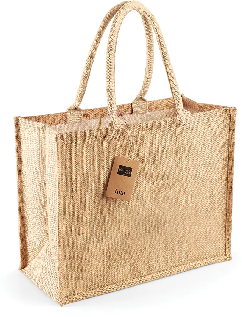 Sac shopping classique en jute W407 — Natural
