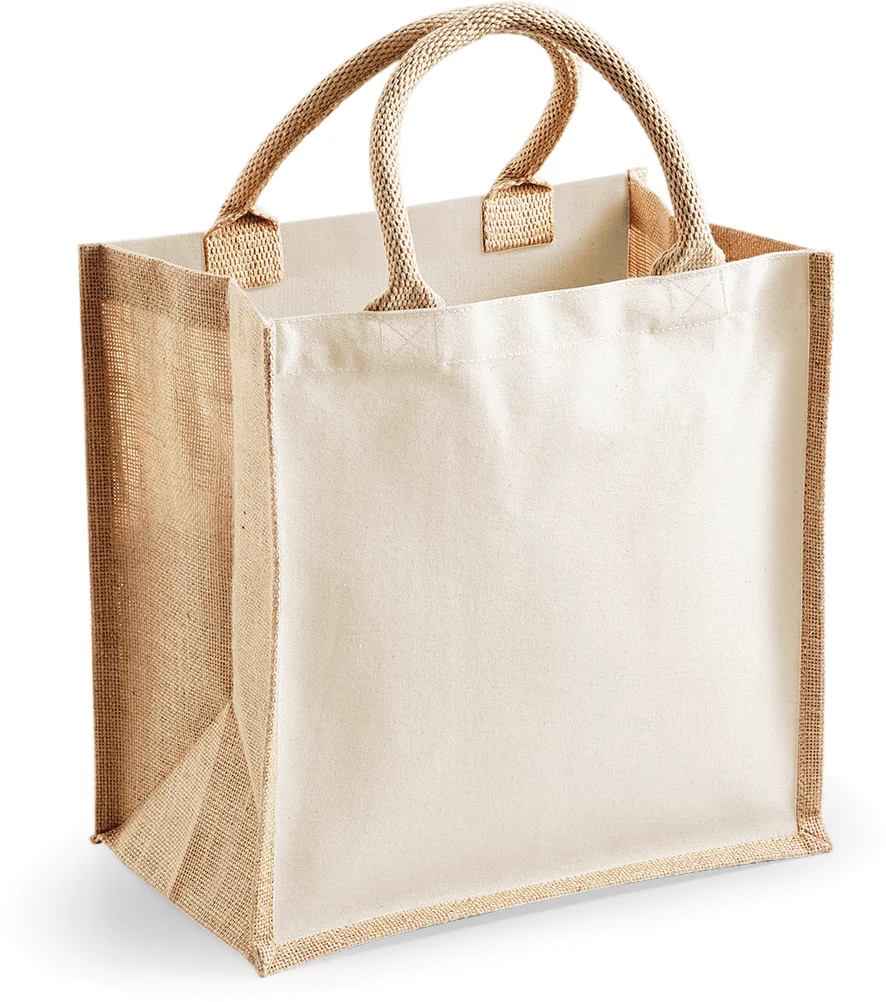 Sac cabas en jute W421 — Natural