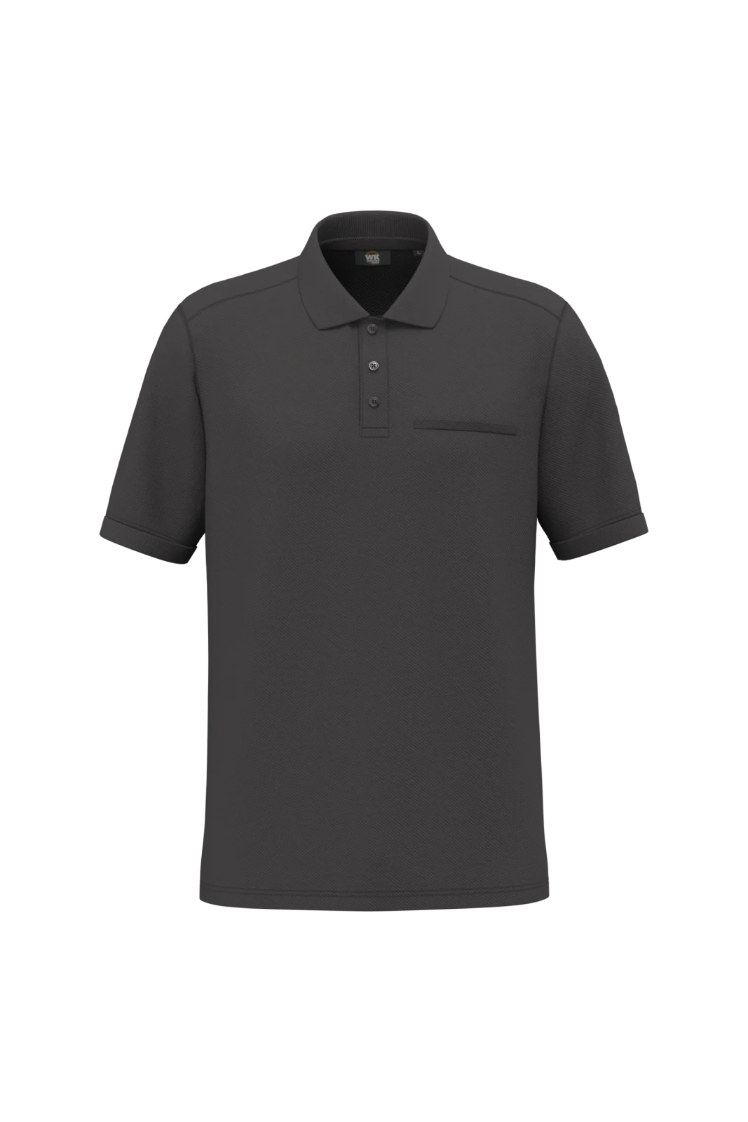 Polo unisexe écoresponsable avec poche poitrine WK206 — Dark Grey