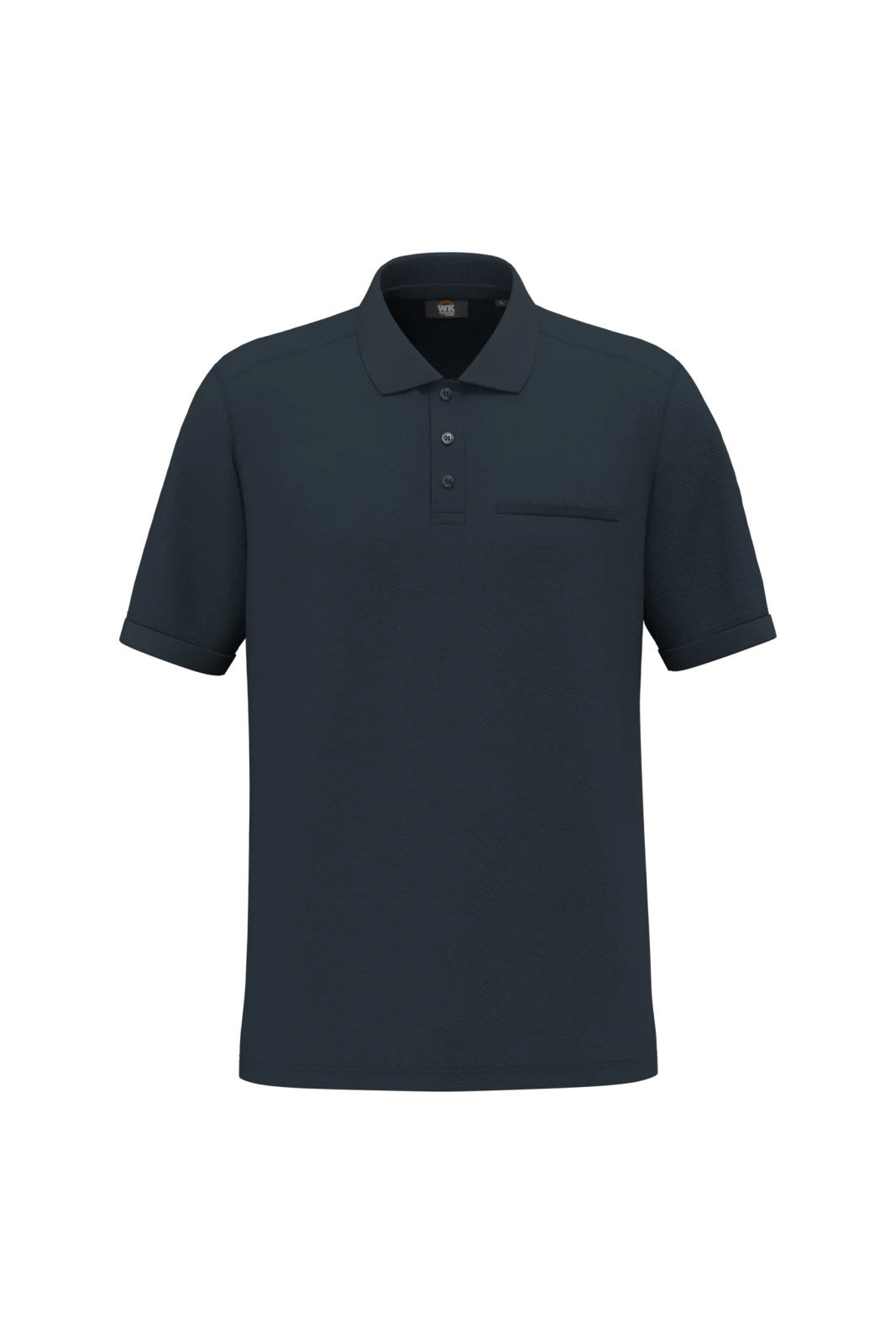 Polo unisexe écoresponsable avec poche poitrine WK206 — Navy