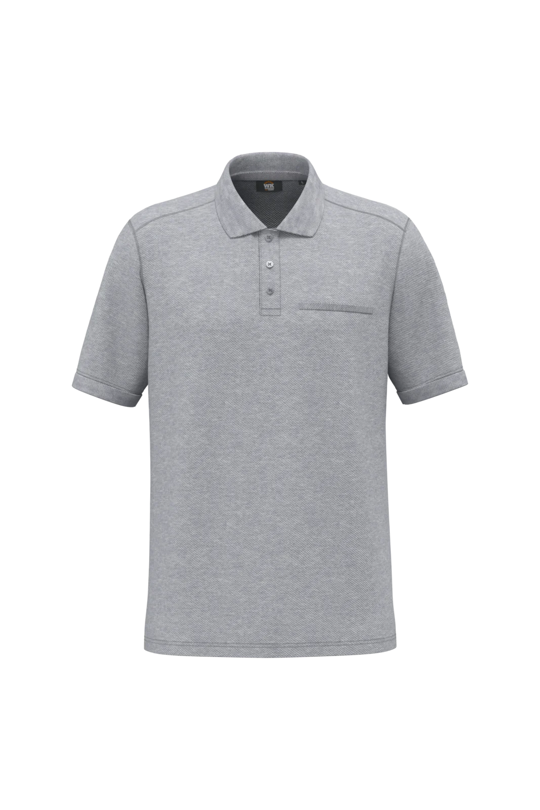 Polo unisexe écoresponsable avec poche poitrine WK206 — Oxford Grey