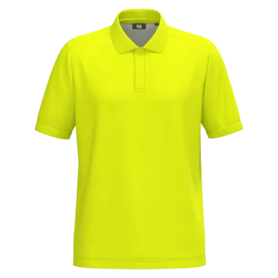 Polo unisexe écoresponsable coton/polyester WK208 — Fluorescent Yellow