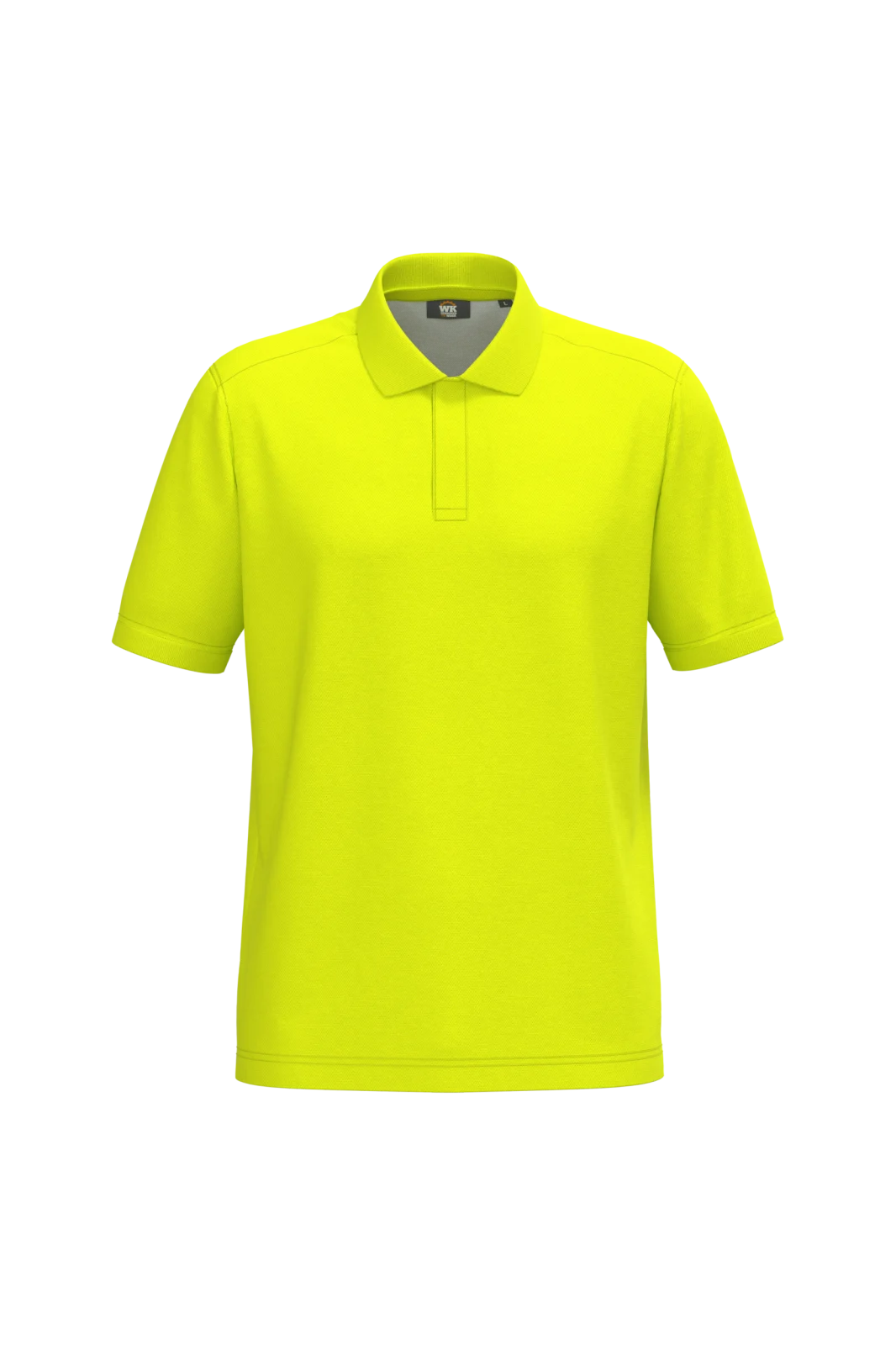 Polo unisexe écoresponsable coton/polyester WK208 — Fluorescent Yellow