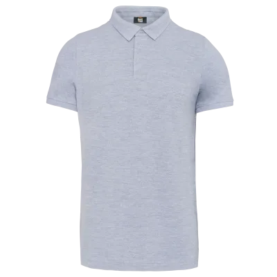 Polo col boutons pression manches courtes homme WK225 — Oxford Grey