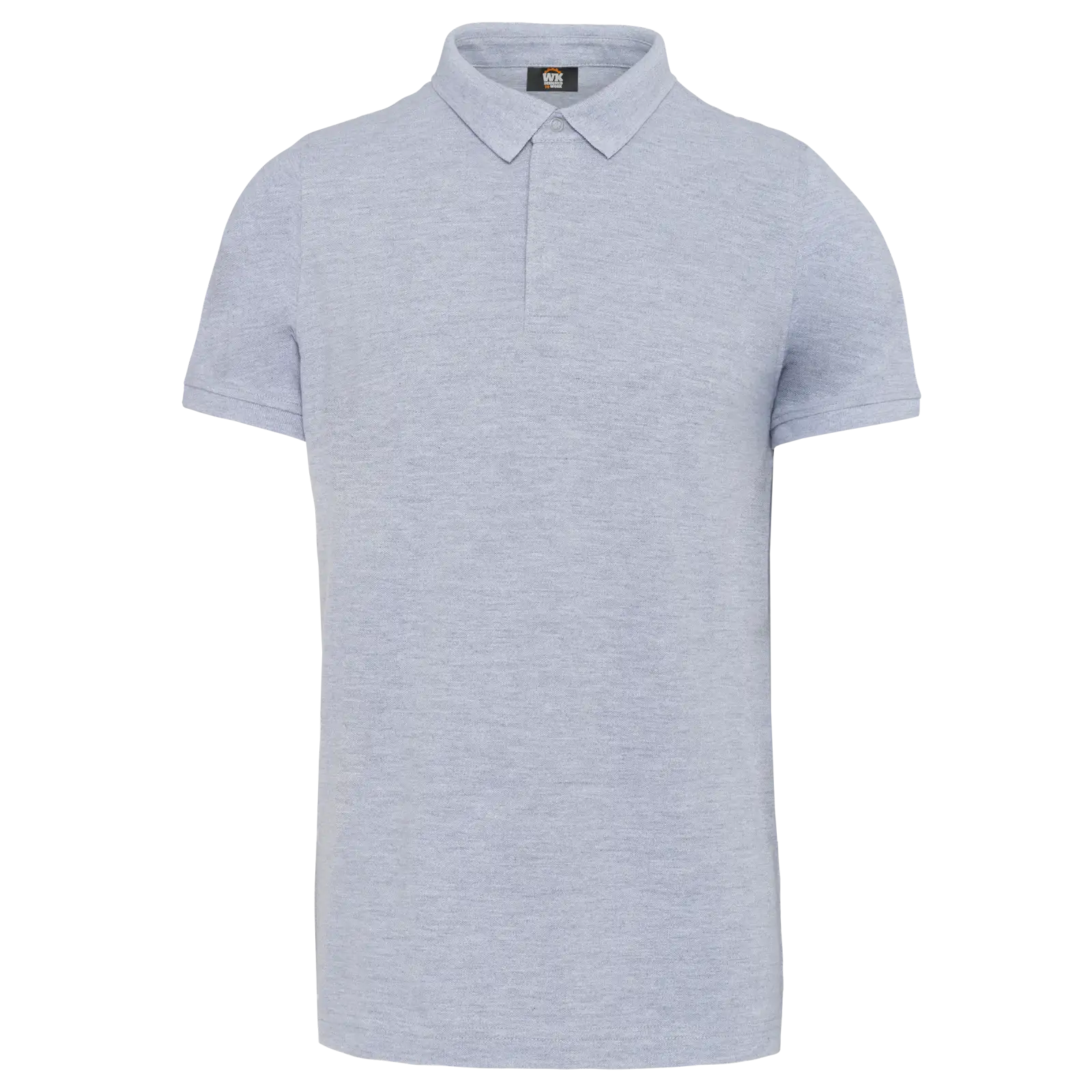 Polo col boutons pression manches courtes homme WK225 — Oxford Grey
