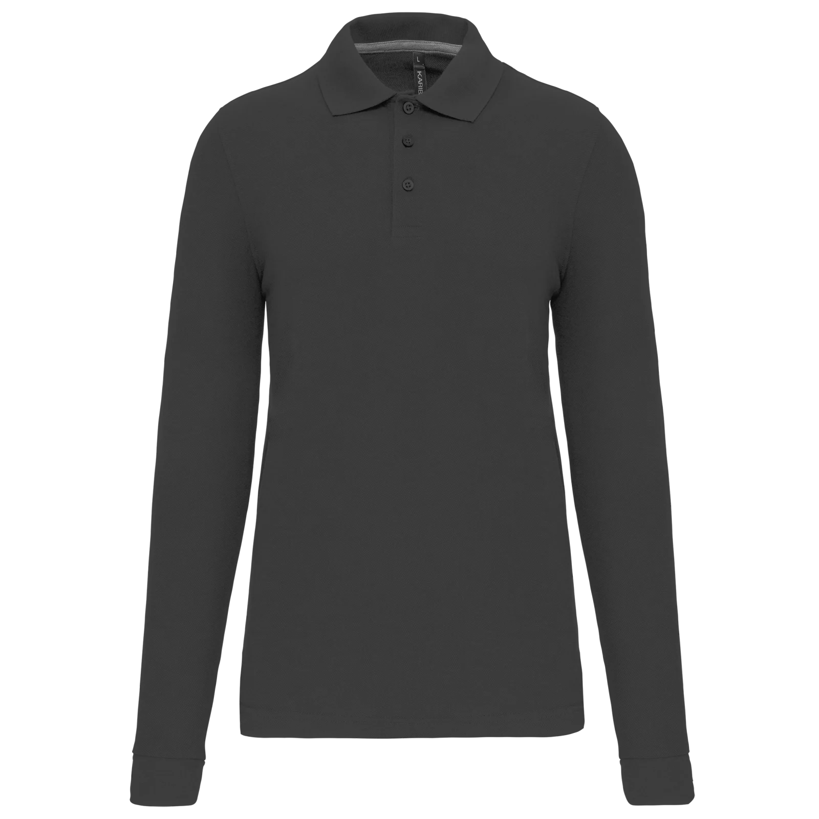 Polo manches longues homme WK276 — Dark Grey