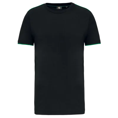 T-shirt Day To Day manches courtes homme WK3020 — Black / Kelly Green