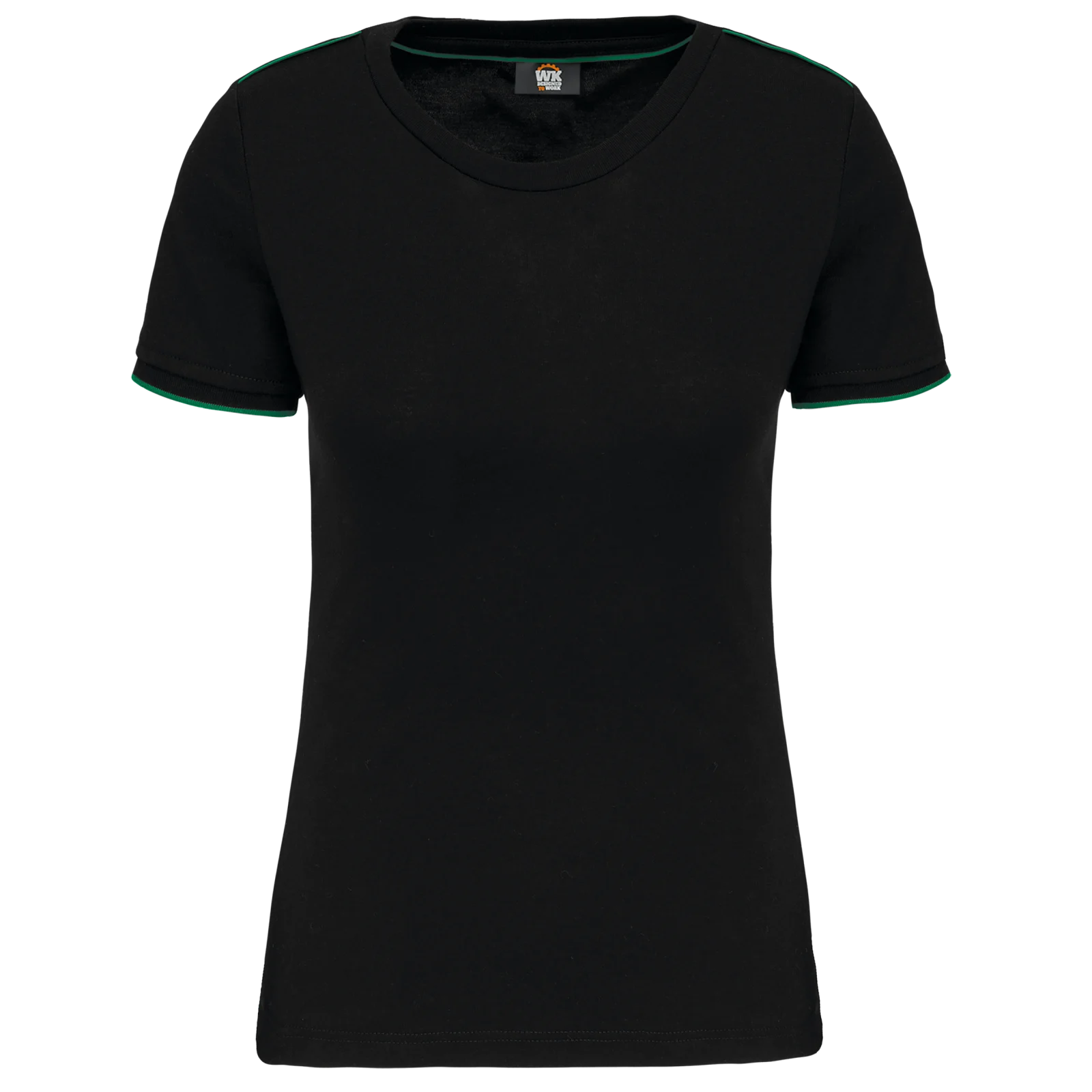 T-shirt Day To Day manches courtes femme WK3021 — Black / Kelly Green