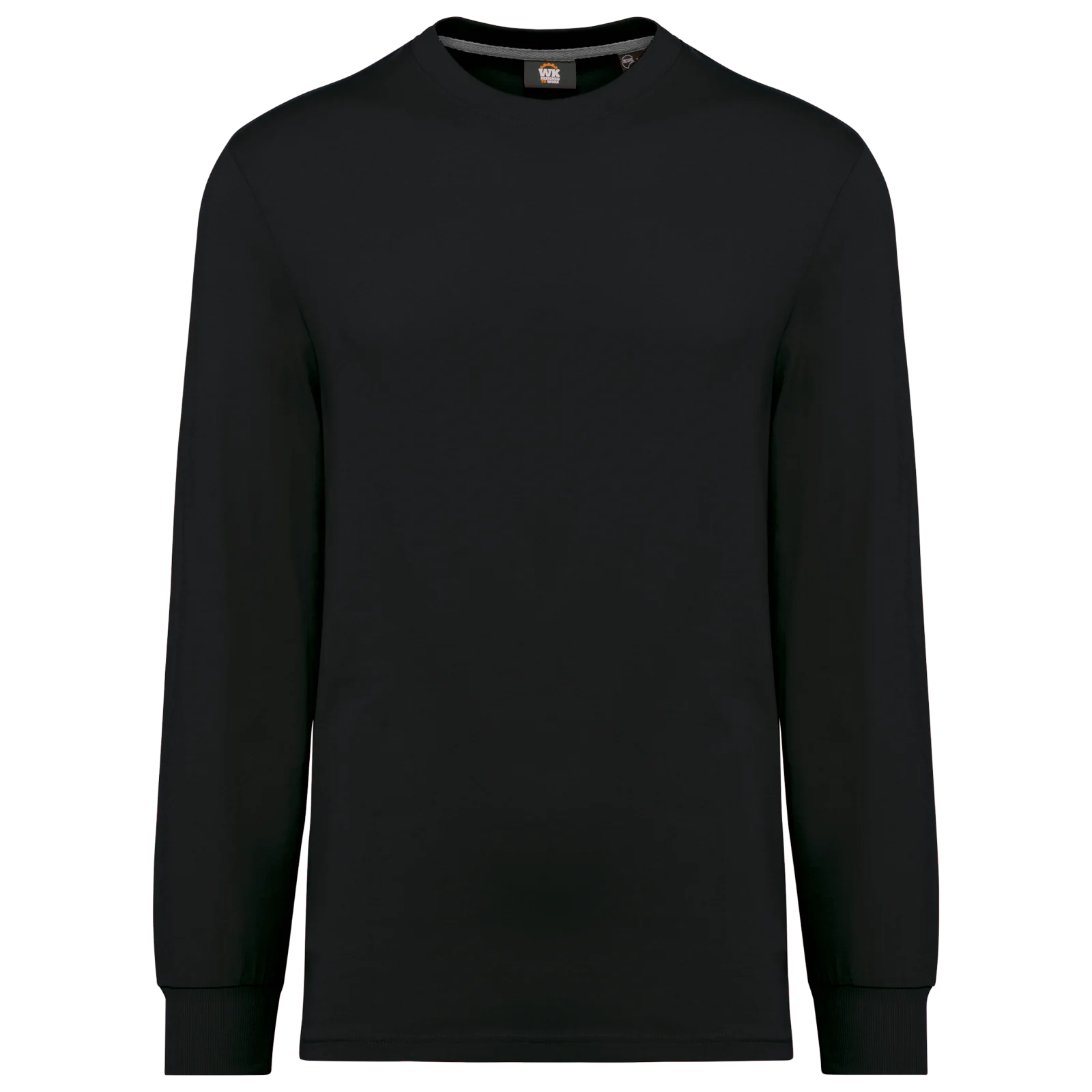 T-shirt écoresponsable manches longues unisexe WK303 — Black