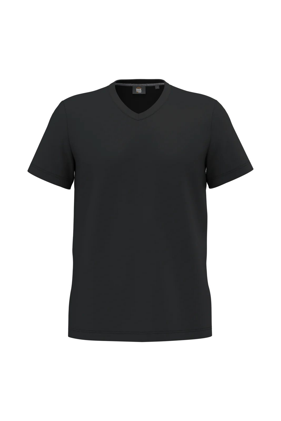 T-shirt écoresponsable col V antibactérien homme WK316 — Black