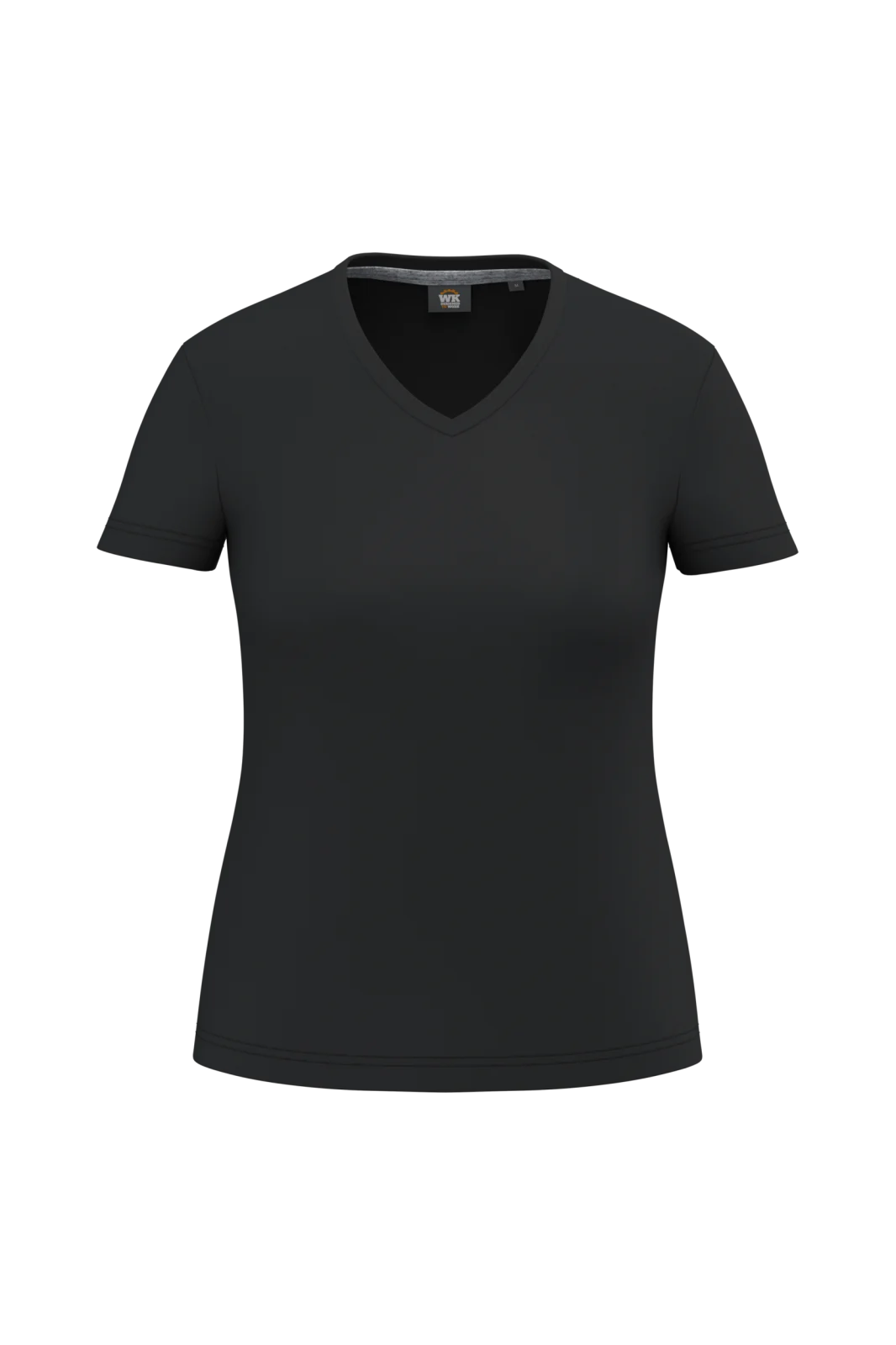 T-shirt écoresponsable col V antibactérien femme WK317 — Black