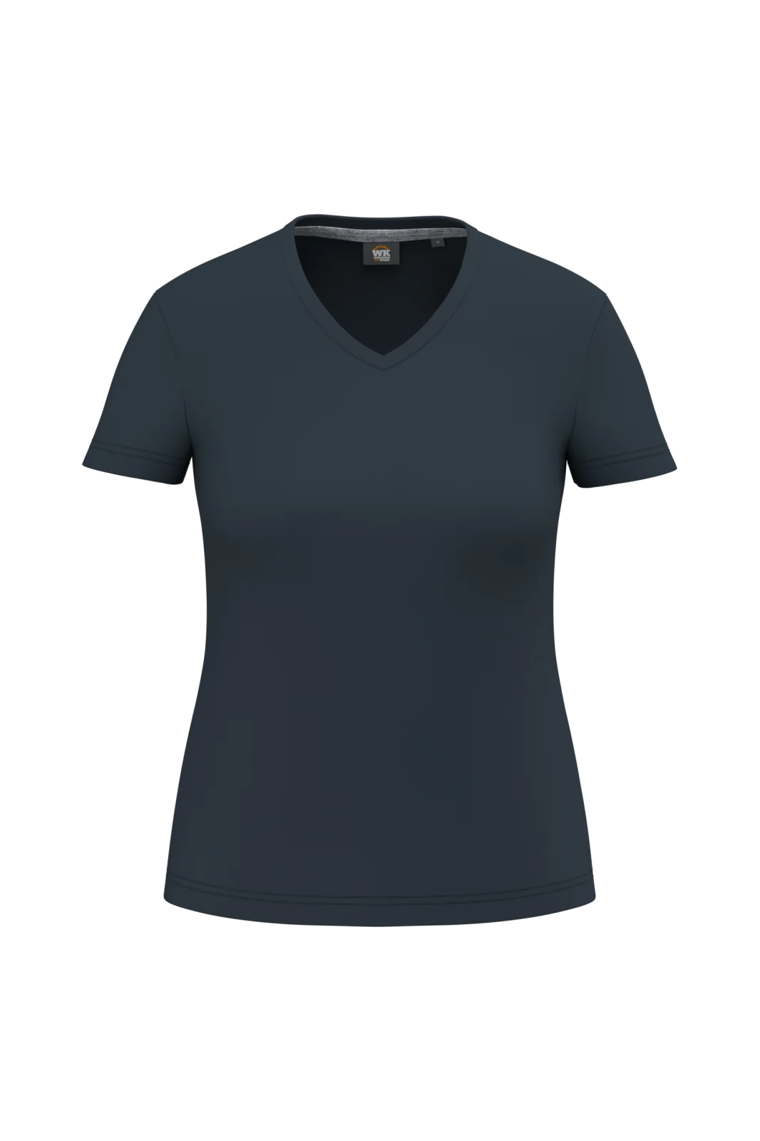 T-shirt écoresponsable col V antibactérien femme WK317 — Navy