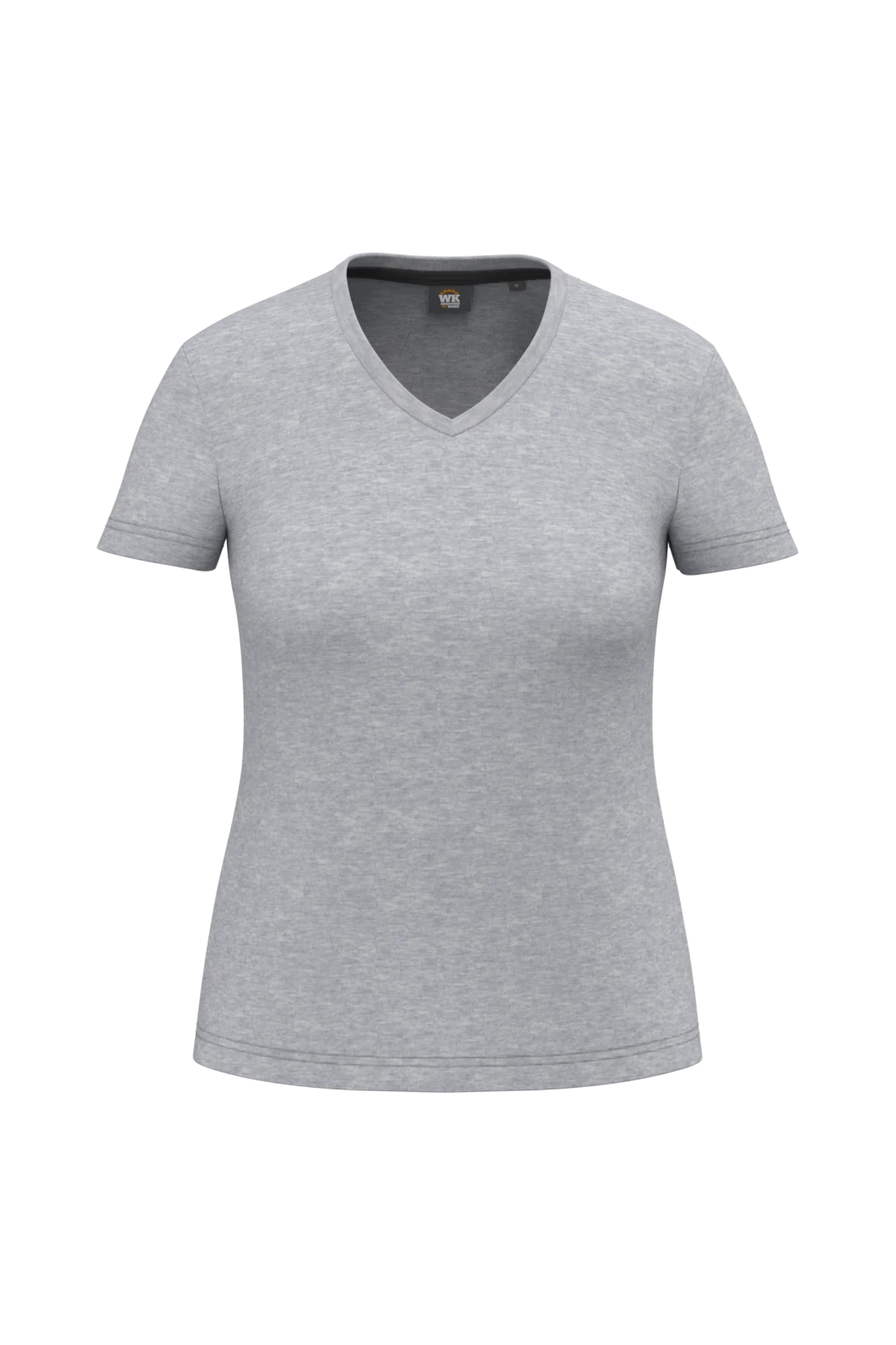 T-shirt écoresponsable col V antibactérien femme WK317 — Oxford Grey