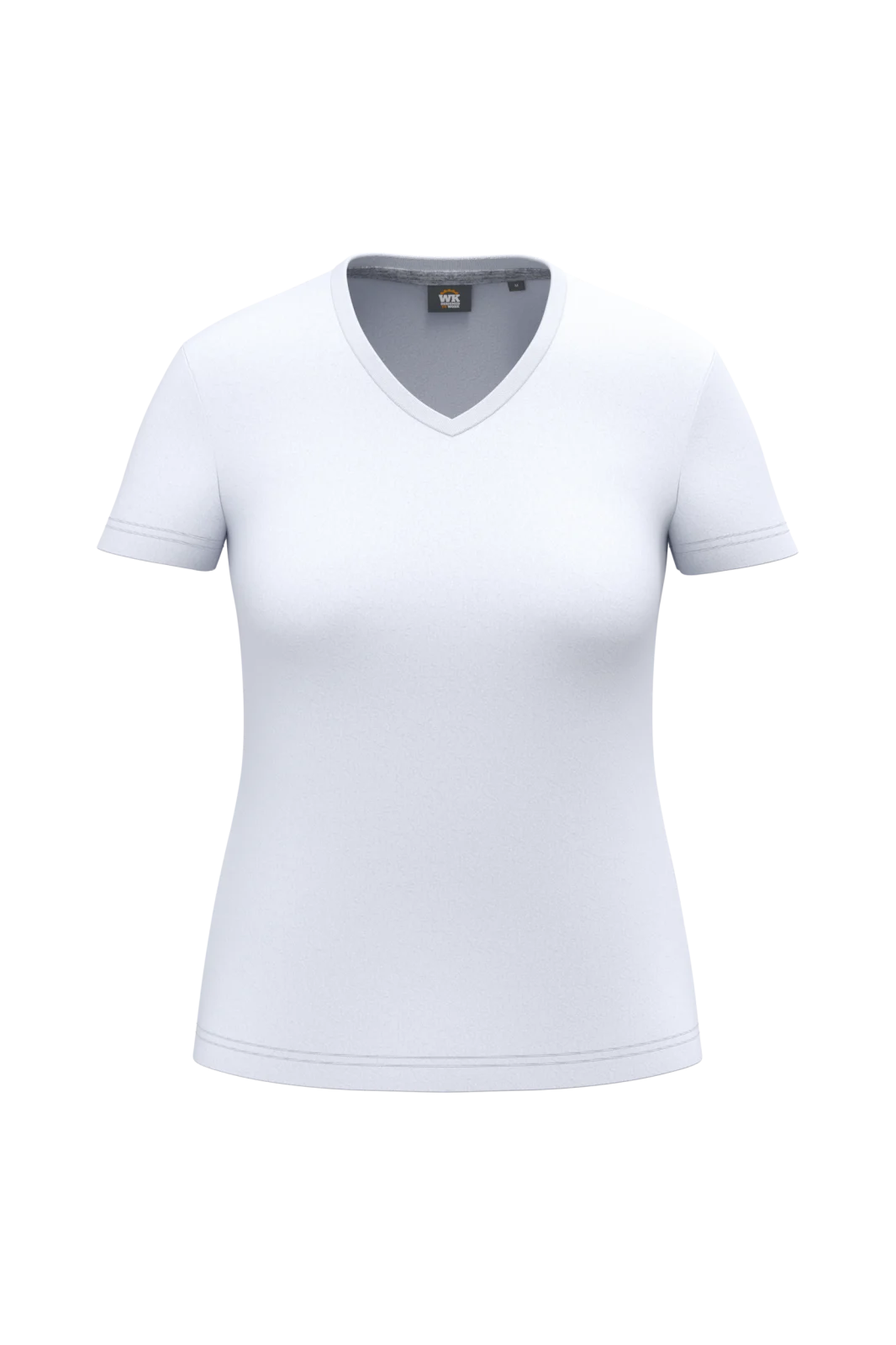 T-shirt écoresponsable col V antibactérien femme WK317 — White
