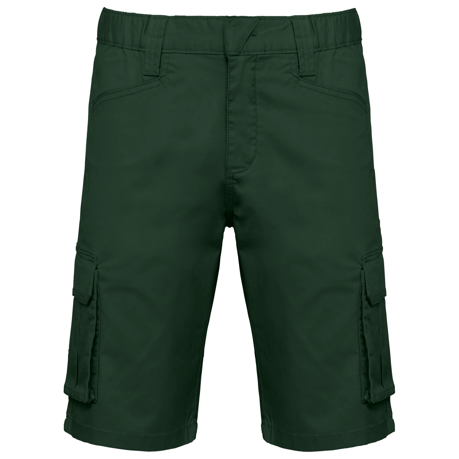 Bermuda multipoches écoresponsable homme WK713 — Forest Green