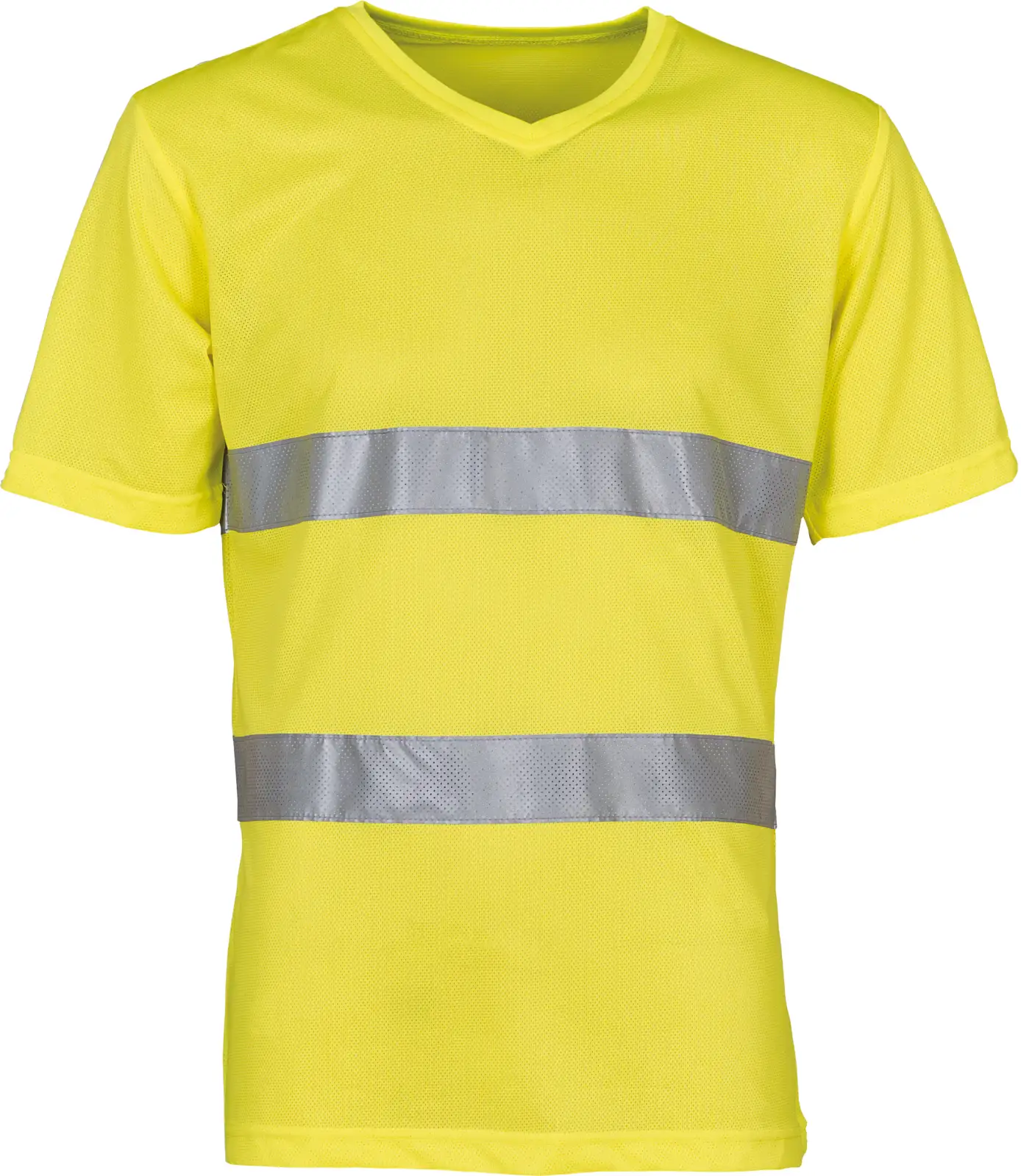 T-shirt col V haute visibilité Top Cool YHVJ910 — Hi Vis Yellow