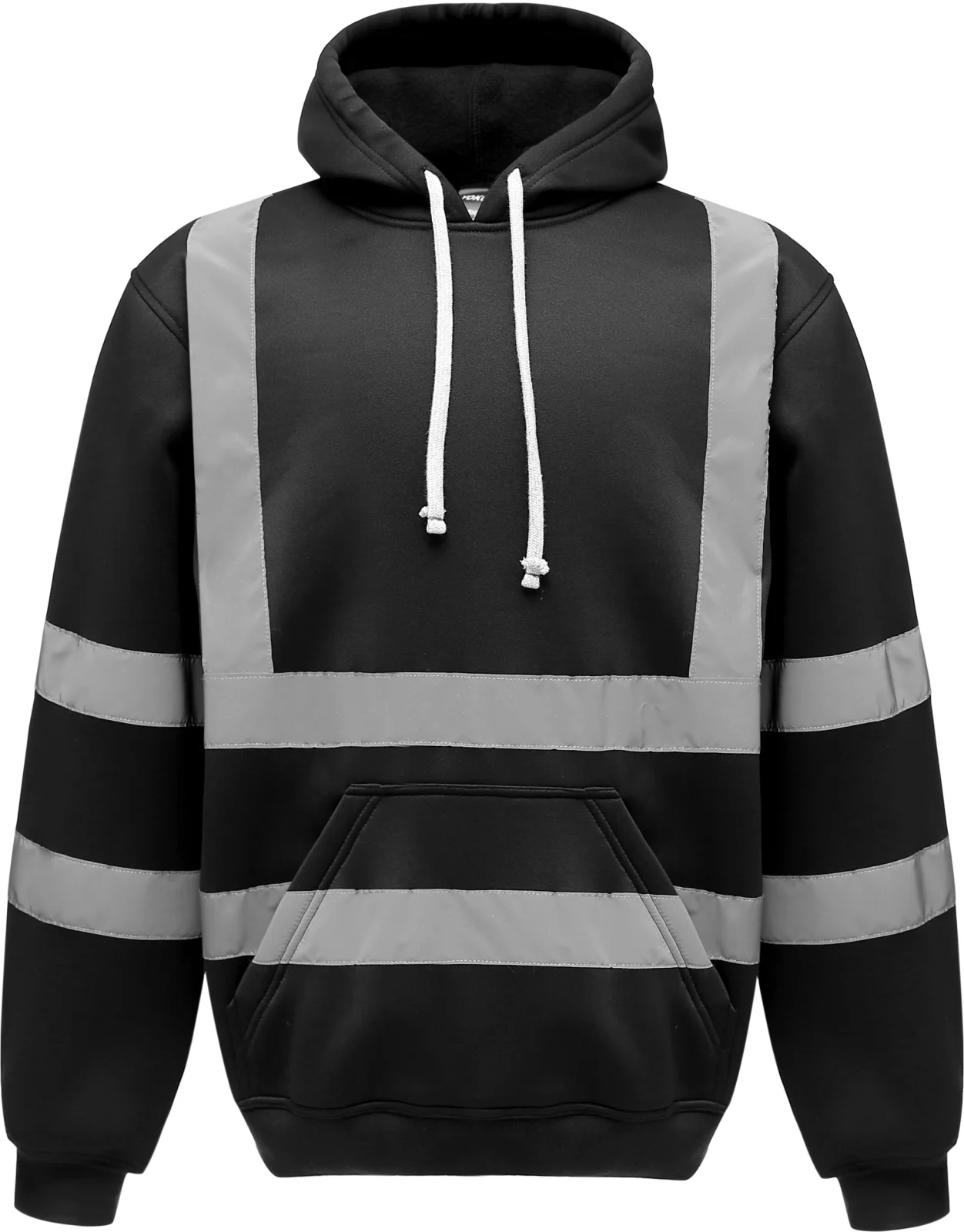 Sweatshirt capuche haute visibilité YHVK05 — Black