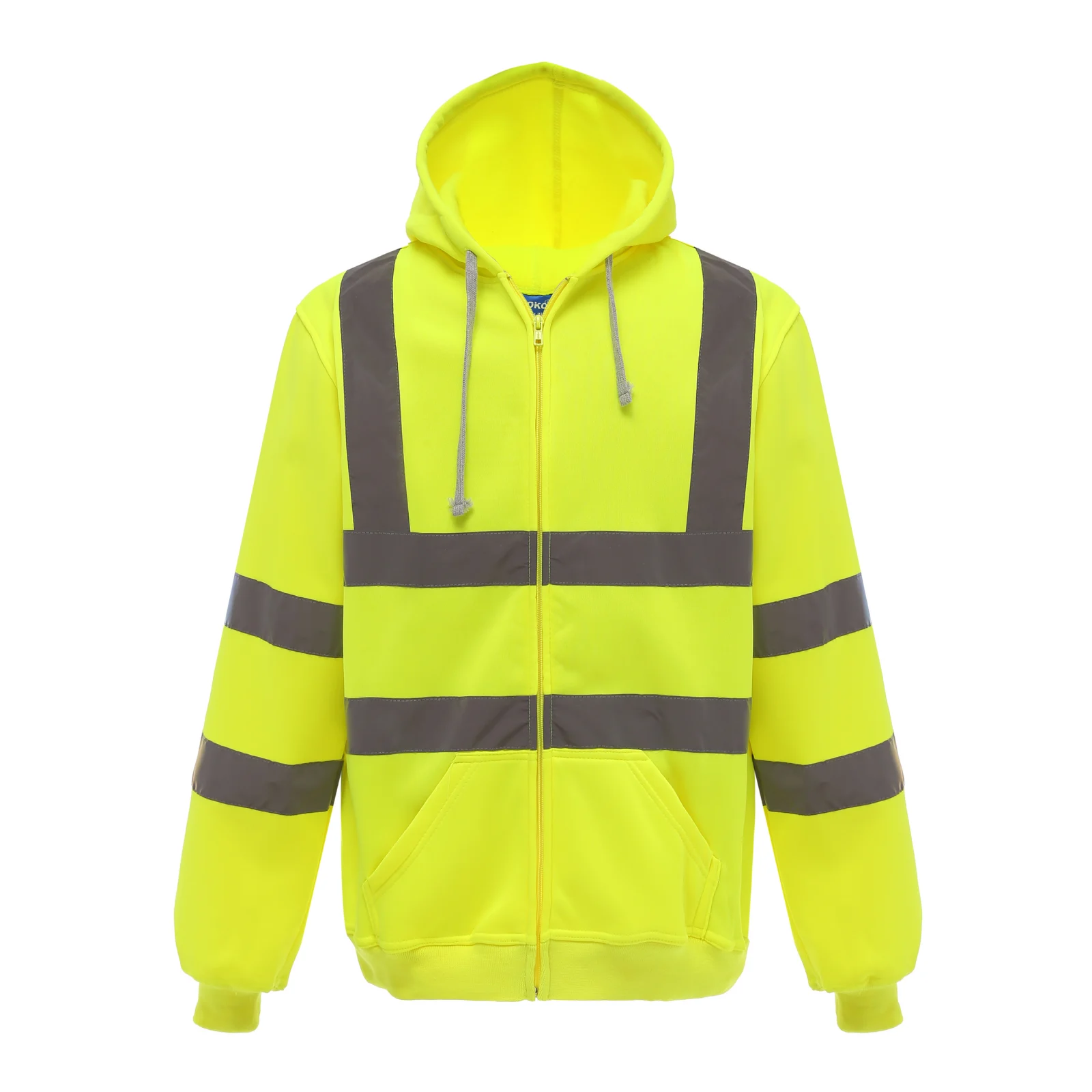 Sweat-shirt zippé capuche YHVK07 — Hi Vis Yellow
