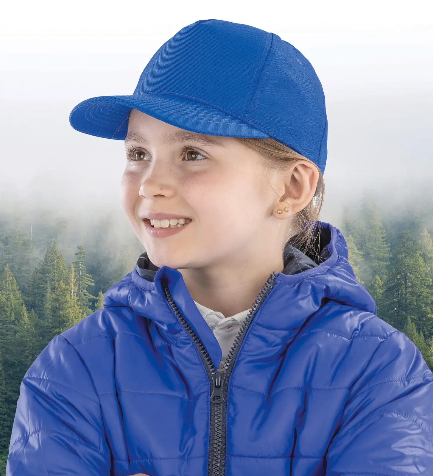 Casquette recyclée 5 panneaux enfant RC984J — photo de présentation
