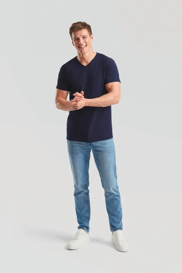 T-shirt homme col v Valueweight (61-066-0) SC22V — photo de présentation