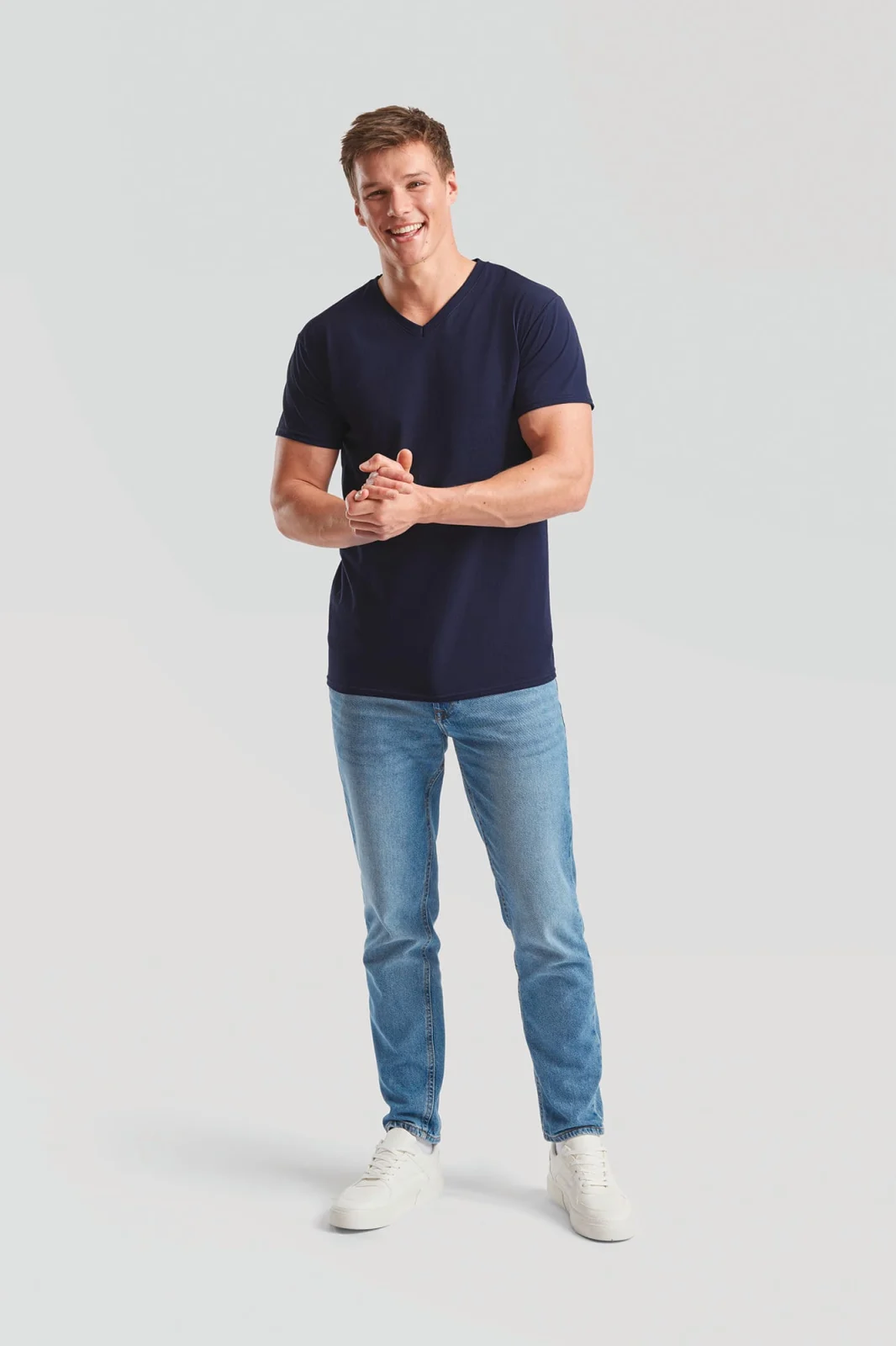 T-shirt homme col v Valueweight (61-066-0) SC22V — photo de présentation