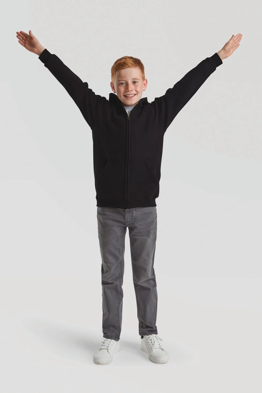 Sweat-shirt enfant zippé capuche Classic (62-045-0) SC62045 — photo de présentation