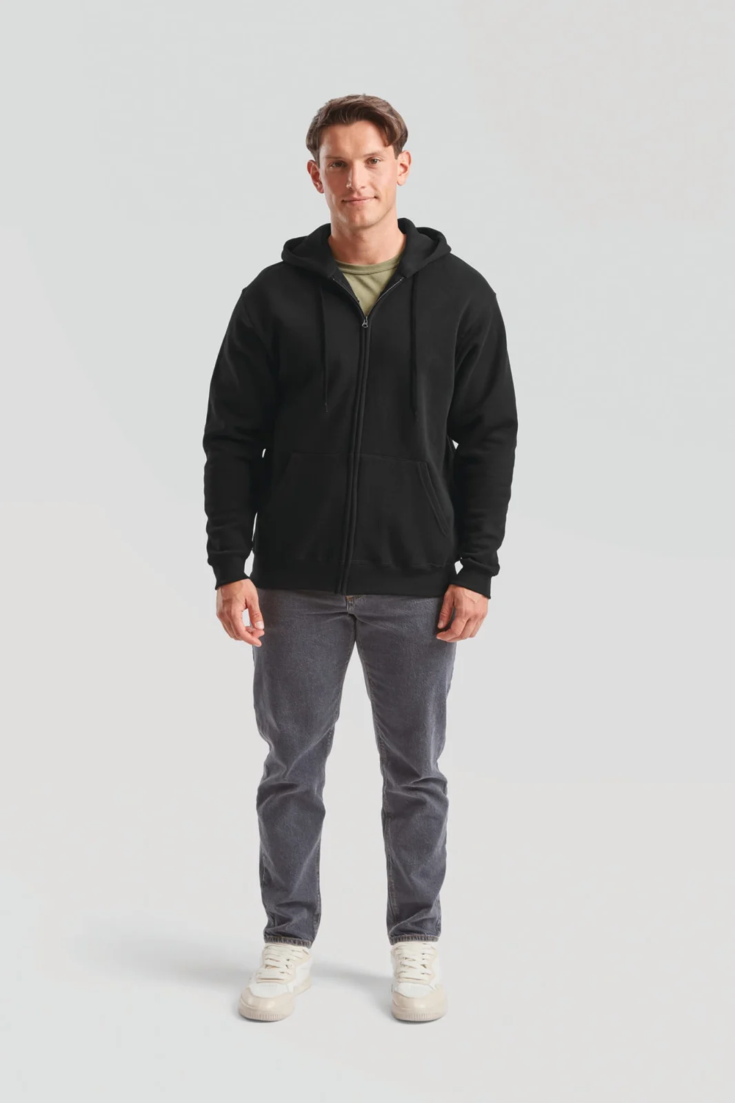 Sweat-shirt homme zippé capuche Classic (62-062-0) SC62062 — photo de présentation