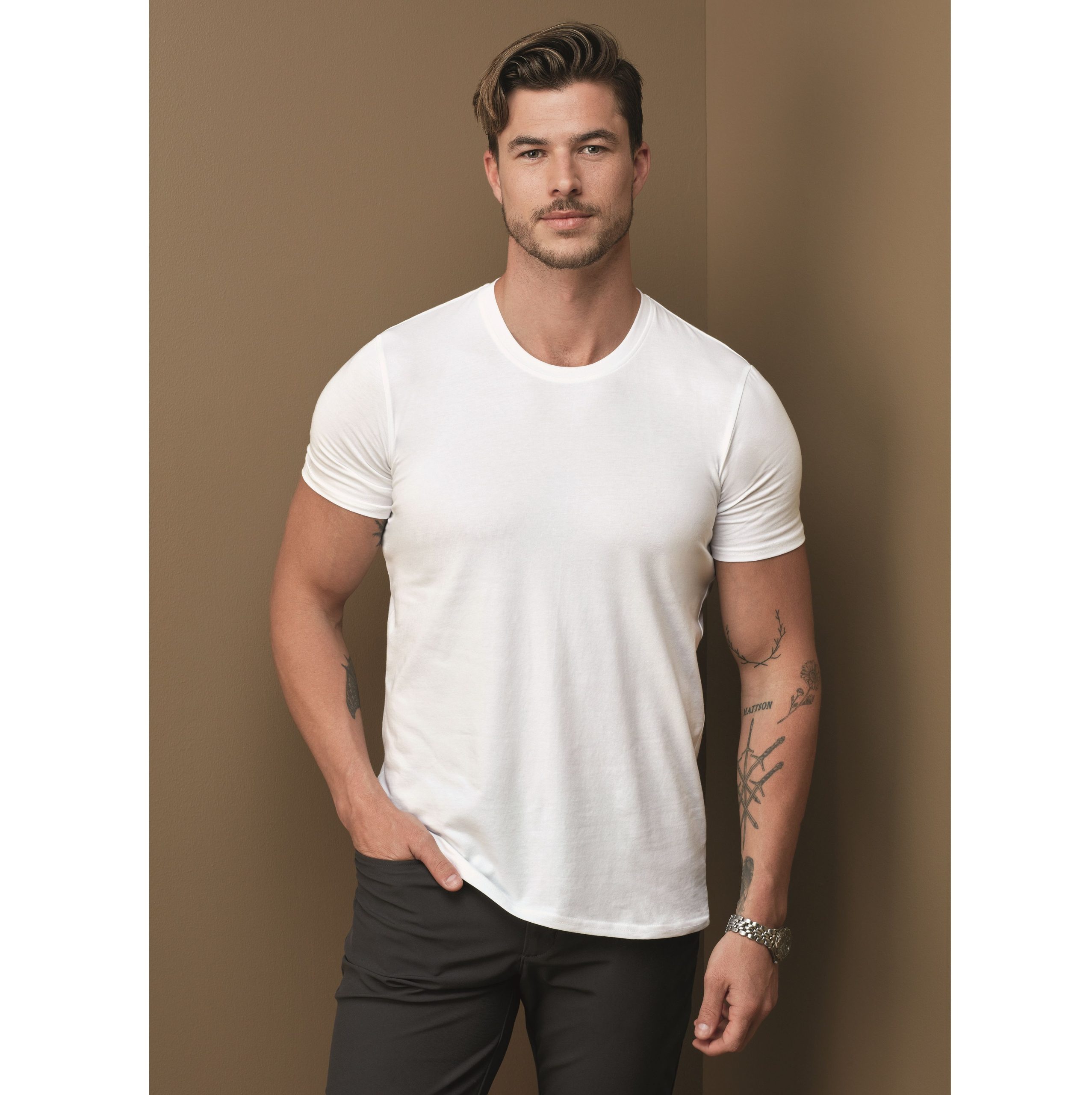 Tee-shirt homme col rond — ST9600