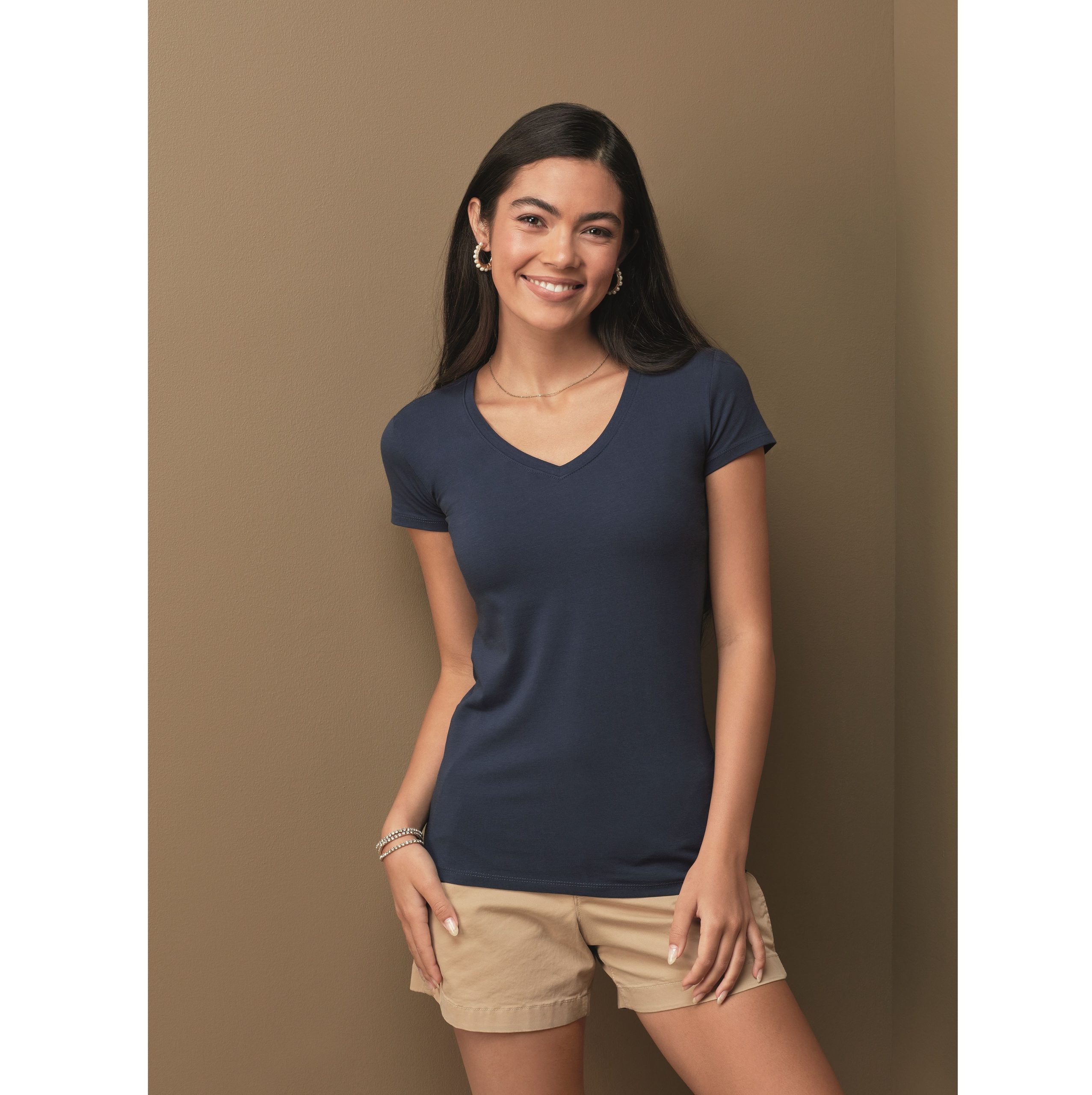 Tee-shirt femme col V — ST9710