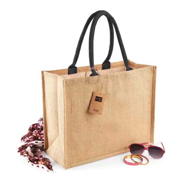 Sac shopping classique en jute W407 — photo de présentation