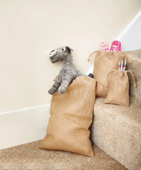 Sac à cordelette en jute W415 — photo de présentation