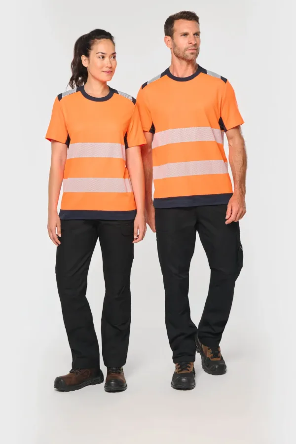 T-shirt de sécurité recyclé manches courtes unisexe WK360 — photo de présentation