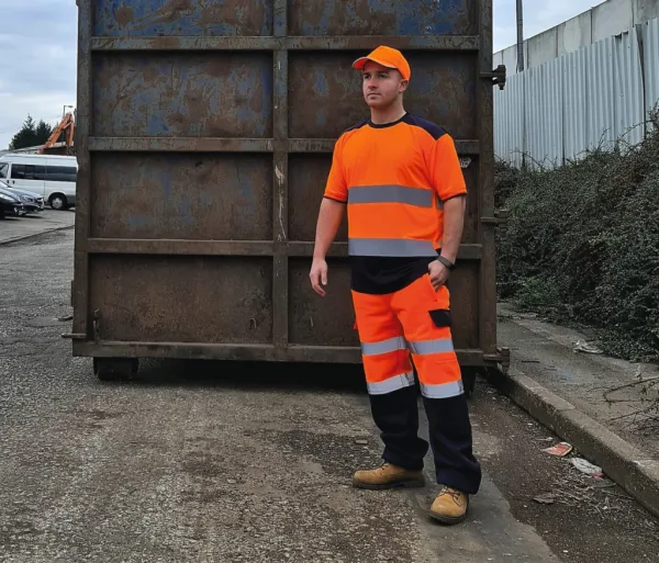 T-shirt bicolore Hi-vis YHVJ400 — photo de présentation