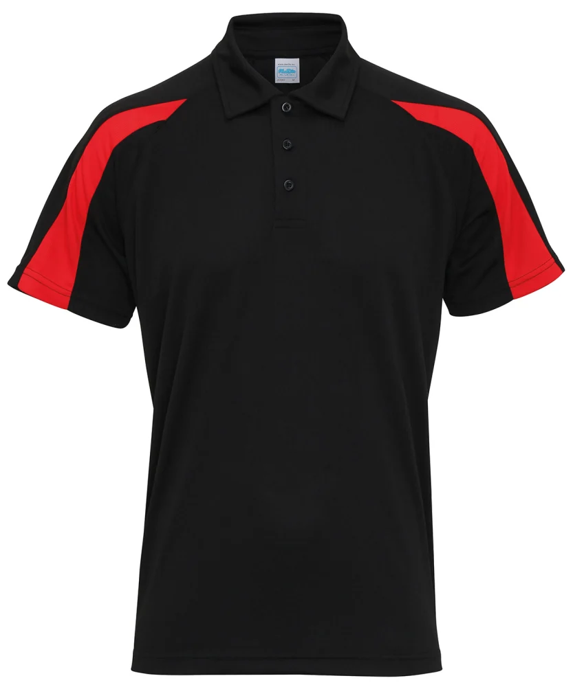 JC043 — Jet Black/Fire Red