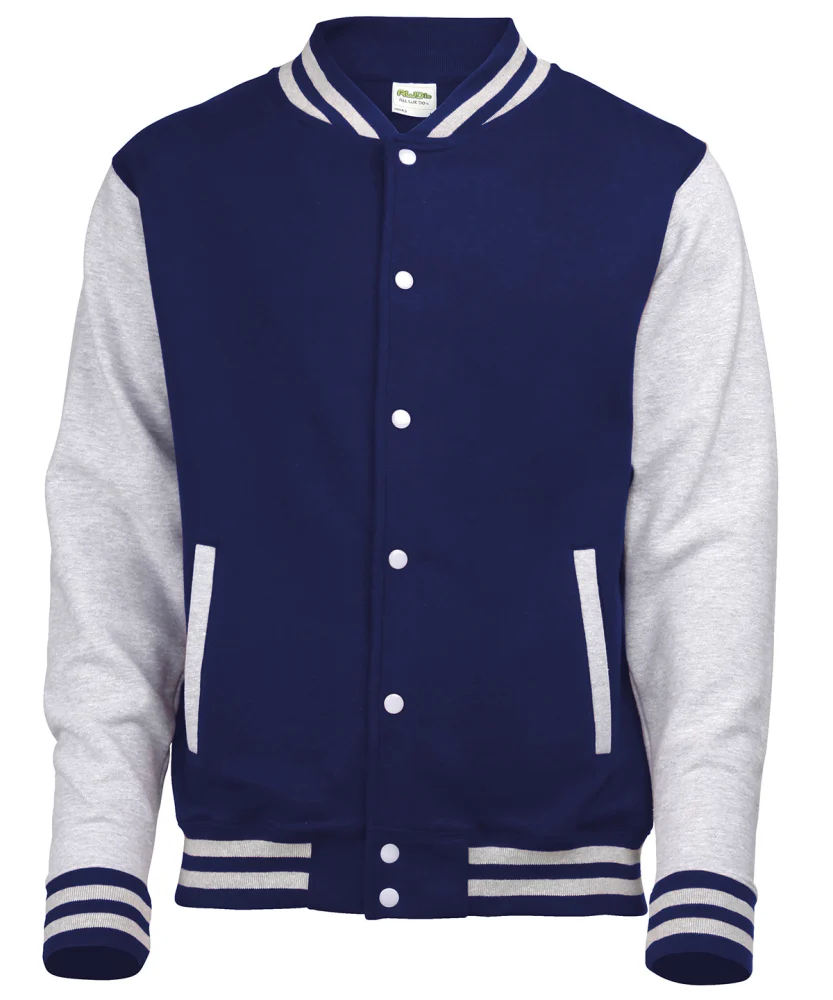 JH043 — Oxford Navy/Heather Grey