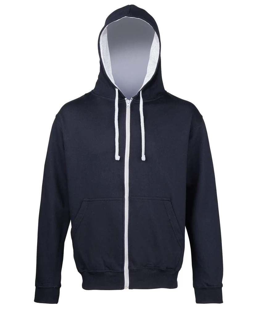 JH053 — New French Navy/Heather Grey